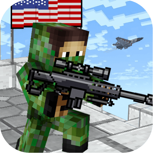 American Block Sniper Survival v1.147 MOD APK (God Mode/Dumb Enemy)